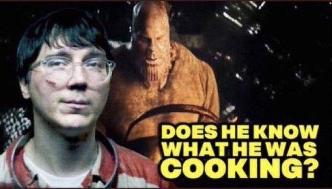 How is the "does he know?" meme used?